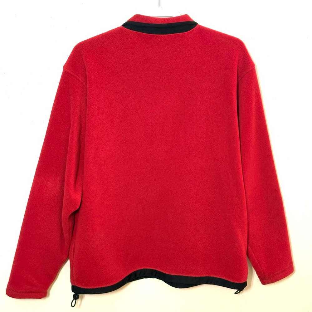 Old Navy Men's Quarter Zip-Up Red & Black Jacket. Size L. EUC. - Picture 7 of 10